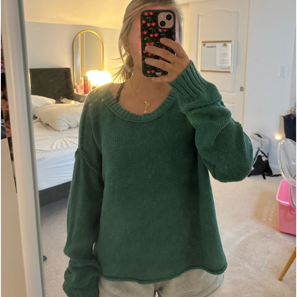 green american eagle slouchy sweater